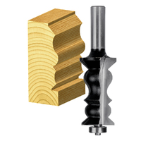 Carbitool 1-1/8" 2 Flute Face Moulding Bit Ball Bearing Guide TCT TFM 72 B 1/2
