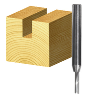 Carbitool 5mm Long SR Solid Carbide Single Flute Straight Router Bit T1805MS