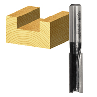 Carbitool 10mm 1/4" Shank 2 Flute TCT Carbide Tipped Straight Router Bit T210M