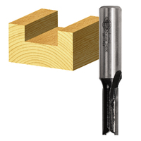 Carbitool 10mm 1/2" Shank 2 Flute TCT Carbide Tipped Straight Router Bit T1410M