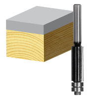 Carbitool 1/2" Flush Trim Router w Bit Double Ball Bearing Carbide T 8016 BB 1/2