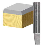 Carbitool Single Flute 7 Deg Bevel Bit & Combination Flush Solid Carbide T 2614