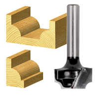 Carbitool 2 Flute 3.2mm Radius Beading Bit Wide Flat Bottom CT 1/4" Shank TBW 4
