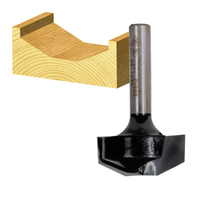 Carbitool 2 Flute 40.0mm Panel Bit Wide Flat Bottom TCT- 1/4 Shank TPD 50