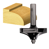 Carbitool 2 Flt 71.1mm Rounding Over Fillet Bit w/Bear TCT - 1/2" Shk TEB04B1/2
