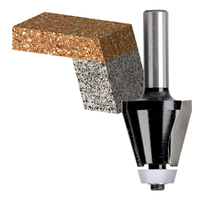 Carbitool 2 Flute 15Deg Bevel U/Mount Bowl Bit w/Bear TCT - 1/2 Shk TSS 4 B 1/2
