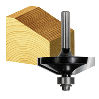 Carbitool 2 Flute 65Deg Chamfer Bit Ball Bearing TCT - Carbide Tip T 8165 B