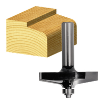 Carbitool 2 Flute 40mm Chamfering & Radius Bit w/ Bearing TRR 10 B 1/2
