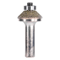Carbitool 45Deg Diamond Coated Chamfer Bit 1/2" Shk for Marble Etc DIACR 45B1/2