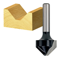 Carbitool 2 Flute 18mm 90Deg Vee Groove Bit with Flat Carbide Tipped T 112 W/F