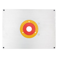 Carbitool 1/4" Thick Router Table Aluminium Insert Plate MALIP w/ Screws & Rings