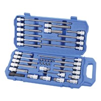 Kincrome 38 Piece Automotive Bit Socket Set 1/4" & 1/2" Drive S2 Cr-Mo K2138