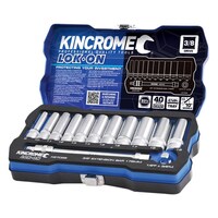 KINCROME 13PC 3/8" DRIVE LOK-ON METRIC SOCKET & EXTENSION SET K27056