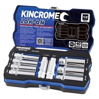 Kincrome 9 Pieces 1/2" Drive Lok-On Imperial Socket Set Tools 40 Cr-V2 K27059