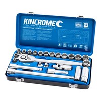 KINCROME 24PC 1/2" DRIVE METRIC SOCKET & ACCESSORIES SET K28020