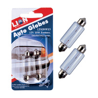 Lion Auto Globe Festoon 12v 10 Watts for Car Interior or Side Lamps LT039W13