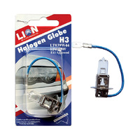 Lion Globes Quartz Halogen Carded H3 Light 12v 55 Watts LT039W44