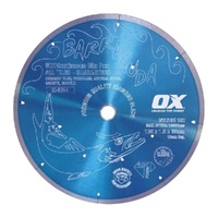 Ox UCT 4" Diamond Blade Fine Cuts Cont. Rim - Cuts All Tiles OX-UCT-4
