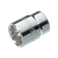 Sidchrome 1/2" to 7/8" 12 Point 3/8" Drive Imperial SAE Socket Standard Chrome