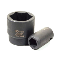 Sidchrome 1/2" & 3/4" Dr ABW Impact Socket 17mm, 20mm, 24mm, 27mm Deep - Metric