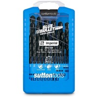 Sutton 29Pc 1/16-1/2" Blue Bullet Jobber Twist Drill Bit Set Imperial HSS D102S3