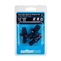 Sutton 1/2"x20 & 5/8"x18UNF Multi-Fit Adapter Set Stackable for 14-150mm Holesaw