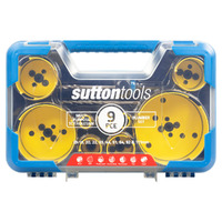 Sutton 9 Pieces 19-111mm Multi Purpose Holesaw Plumber Set w/ Case TCT H127MP7