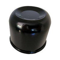1 x Extreme Wheels OD 108mm x 92mm Long Centre Cap Domes Black Car 4x4 SUV