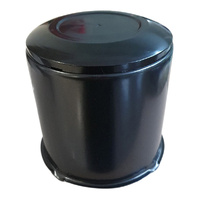 1 x Extreme Wheels OD 111mm x 110mm Long Centre Cap Domes Black Car 4x4 SUV