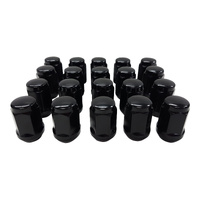 20 x 7/16" Black Acorn Wheel Lug Nuts Mag Steel fit Holden HR HK HT HG HQ HZ WB