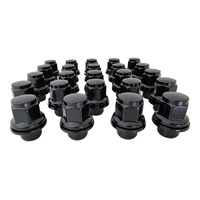 24 x Extreme 12x1.5mm Alloy Wheel Lug Nuts Black fit Toyota Lexus Mitsubishi