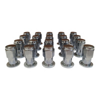 24 x Extreme 12x1.5 Chrome Mag Alloy Wheel Nuts Old Style Shank for Toyota Corona