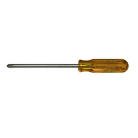 Xcelite #3 Phillips x 6" Regular Round Blade Screwdriver w/ Amber Handle X103